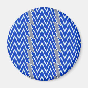 Aimant Conception bleue et grise de chevron