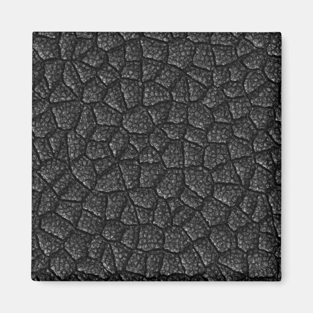 Aimant Conception d'asphalte noir (Devant)