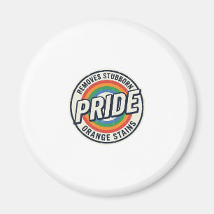 Aimant Conception de badge arc-en-ciel de protestation de
