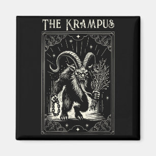 Aimant Conception de carte de tarot de Krampus période de