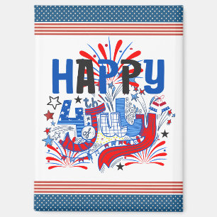 Aimant Conception de célébration patriotique du 4 juillet