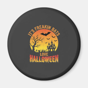 Aimant Conception de château hanté Halloween, les chauves