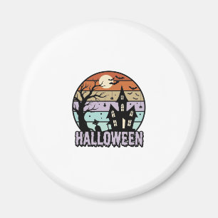 Aimant Conception de chemise de maison hantée Halloween v