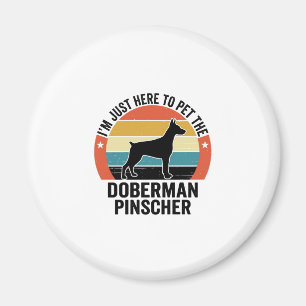 Aimant Conception de chemise pour amateur de chien Doberm