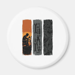 Aimant Conception de chemise triptyque d'outils de mécani