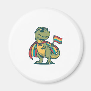 Aimant Conception de chemise vectorielle de dinosaure de