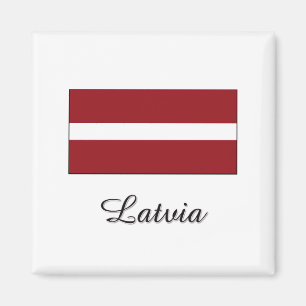Aimant Conception de drapeau de la Lettonie