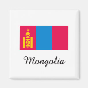 Aimant Conception de drapeau de la Mongolie