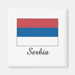 Aimant Conception de drapeau de la Serbie