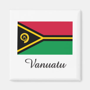 Aimant Conception de drapeau du Vanuatu