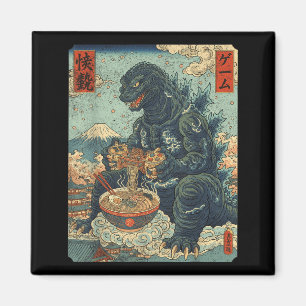 Aimant Conception de foi de jeu vidéo Kaiju Gamer Ramen