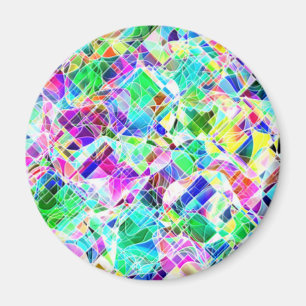 Aimant Conception de fragments colorés mignons