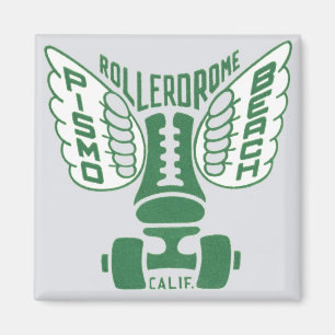 Aimant Conception de la Californie Rollerskate de plage