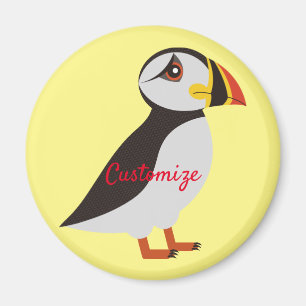 Aimant Conception de macareux de l'Atlantique Cute Thunde
