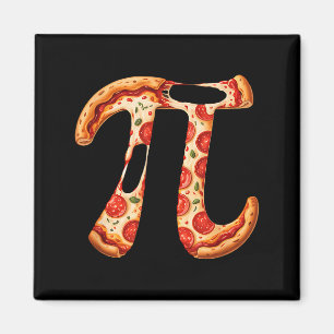 Aimant Conception de mathématiques de pizza de jour de Pi