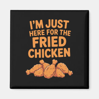 Aimant Conception de poulet frit drôle pour hommes femmes