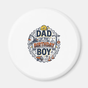Aimant Conception de t-shirt pour papa de chantier du gar