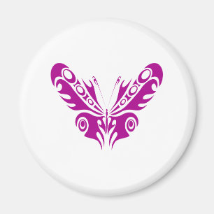 Aimant Conception de tatouage à papillon tribal