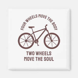 Aimant Conception de vélo Cool - Deux roues font bouger l