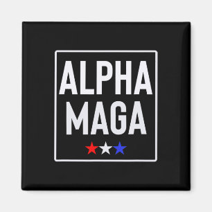 Aimant Conception d'élection Alpha Mega Trump 2024