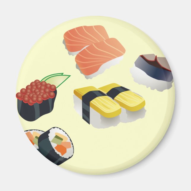 Aimant Conception des ensembles de sushi (Devant)