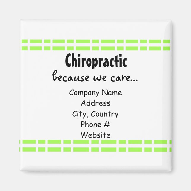 Aimant Conception des liens verts (Devant)