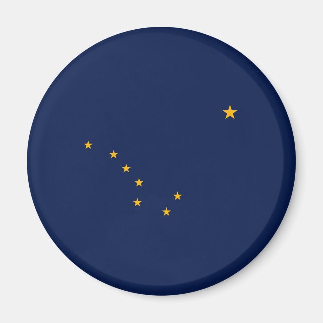 Aimant Conception du drapeau de l'État de l'Alaska (Devant)
