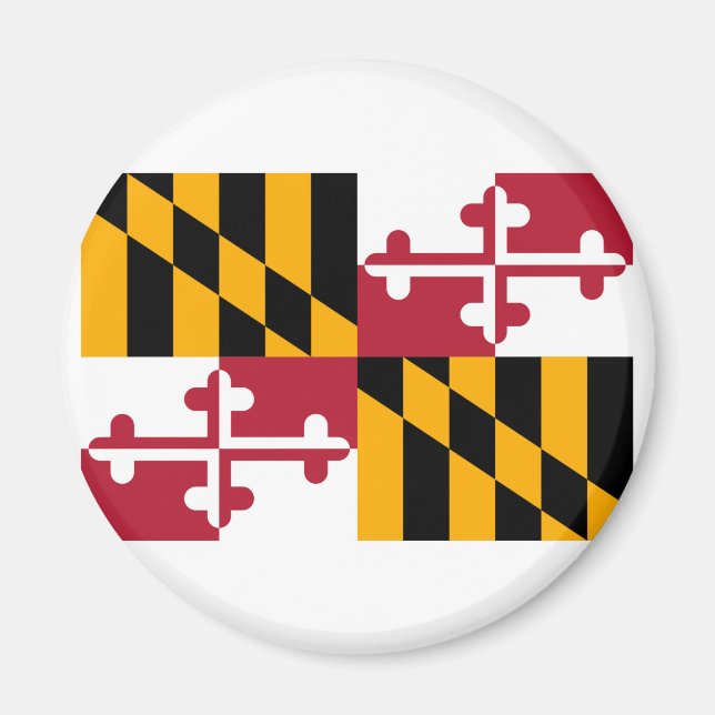 Aimant Conception du drapeau de l'État du Maryland (Devant)