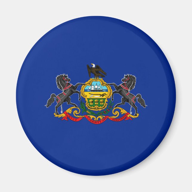 Aimant Conception du drapeau de Pennsylvanie (Devant)