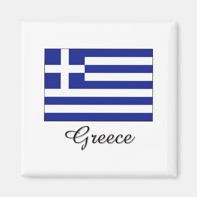 Aimant Conception du drapeau grec (Devant)