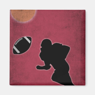 Aimant Conception du jeu de football américain vintage