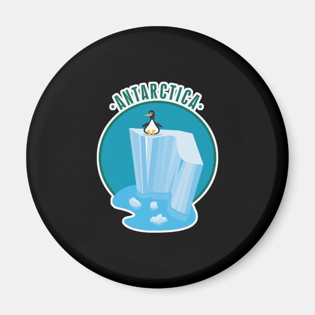 Aimant conception du pingouin antartica (Devant)