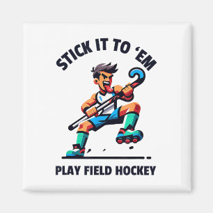 Aimant Conception dynamique de joueur de hockey sur gazon