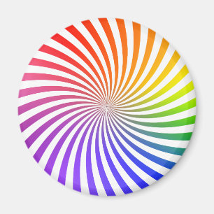 Aimant Conception en spirale colorée :