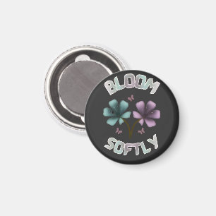 Aimant Conception florale de printemps Bloom Softly Paste
