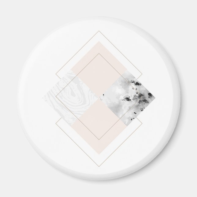 Aimant Conception géométrique du marbre (Devant)