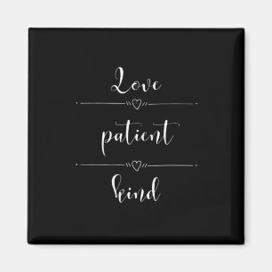 Aimant Conception minimale et sincère de l'amour patient 