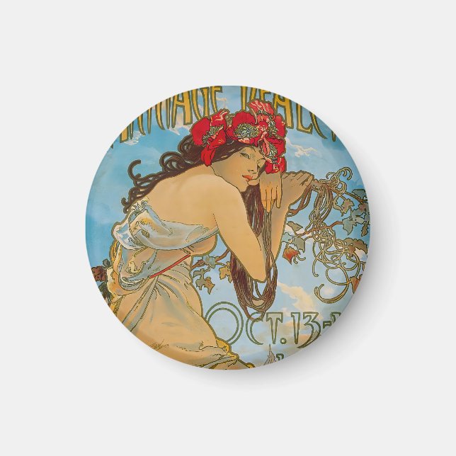 Aimant Concessionnaires de transport par Alphonse Mucha ( (Devant)