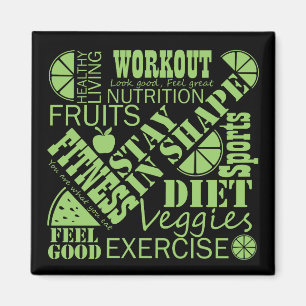 Aimant Concevez pour encourager le lifestyl heathy