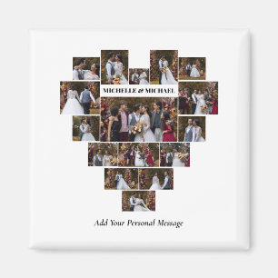 Aimant Concevez votre propre coeur d'amour en forme de co