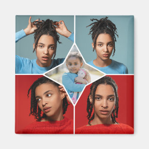 Aimant Concevez Votre Propre Collage de 5 Photos