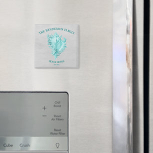 Aimant conch turquoise