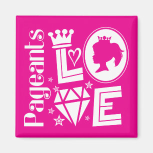 Aimant Concours rose Princesse Amour - concours de beaut