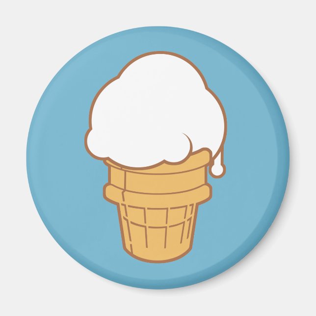 Aimant Cône de crème glacée (Devant)