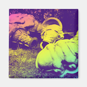 Aimant cônes de crème glacée d'été en fibre de verre