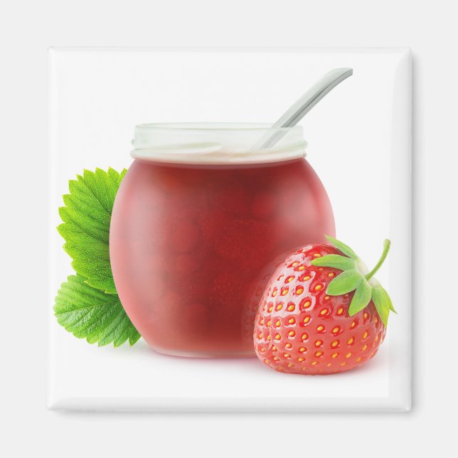 Aimant Confiture aux fraises (Devant)