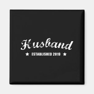 Aimant Conjoint depuis 2019 Design de mariage vintage