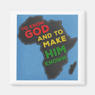 Aimant Connaître Dieu et le faire connaître Felted Afriqu