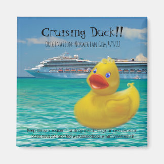Aimant Conquackulations croisière canard et bateau de cro