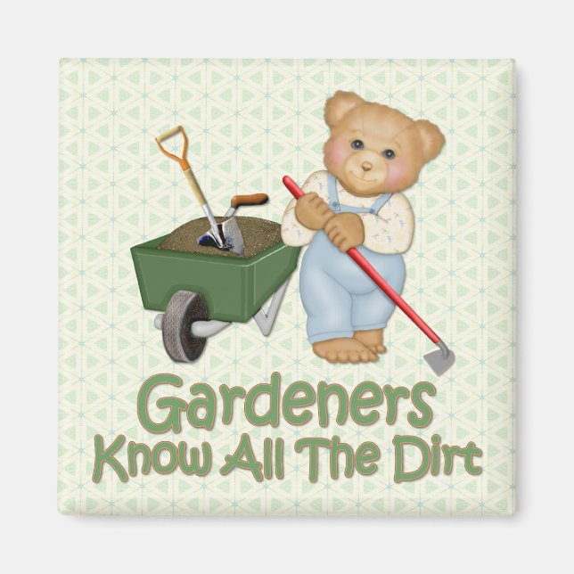 Aimant Conseils de jardin n° 1 - Connaître la tête (Devant)